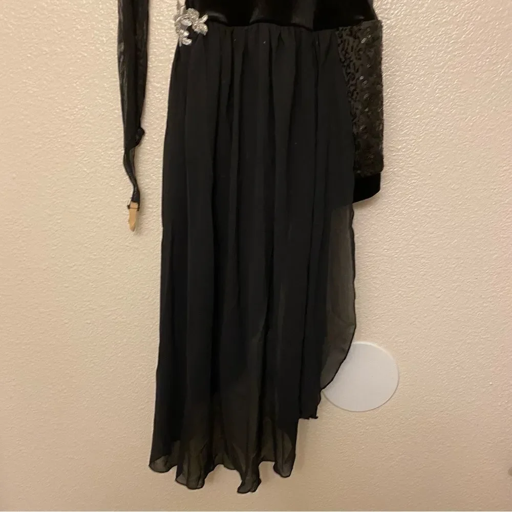 Weissman dance Slow me Down lyrical 9249 BLACK Asymmetrical skirt MC child